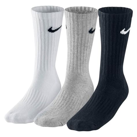 Nike Value Cotton Socks 3Pack (L, White) 